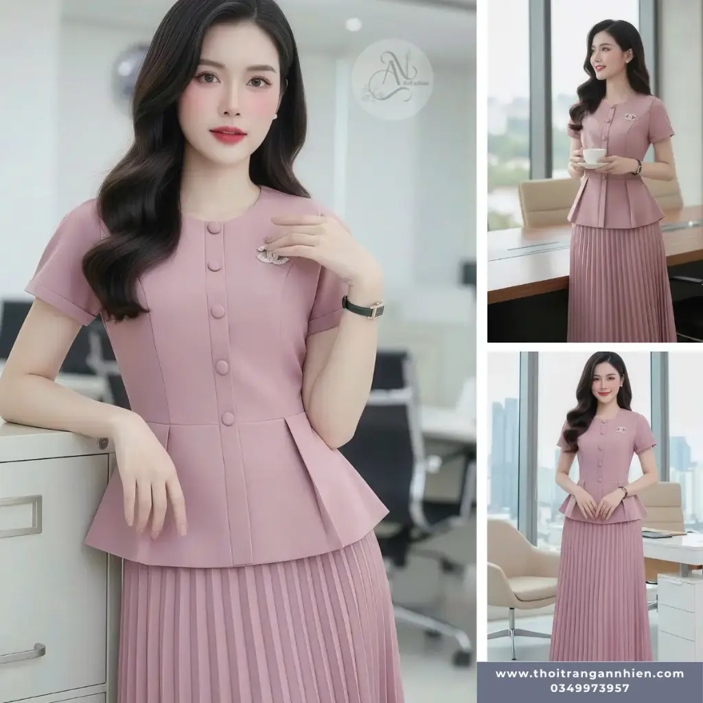 Set công sở Hồng Quyên